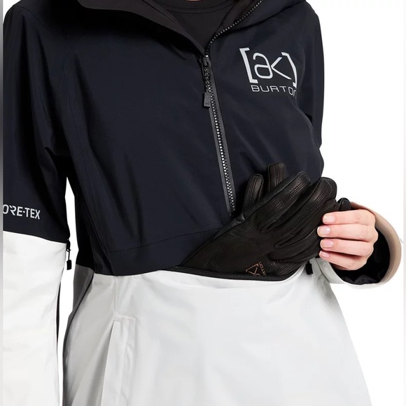 Burton Women's AK GORE-TEX 2L Kimmy Anorak Ski Snowboard black/gray/white XS NWT - Picture 3 of 6